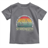 Vintage Christian Bible Toddler T Shirt Philippians 4:13 Motivational Quote Inspirational Bible Verses - Wonder Print Shop