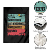 Vintage Christian Worship Garden Flag Isaiah 42:16 Waymaker Promise Keeper Miracle Worker - Wonder Print Shop