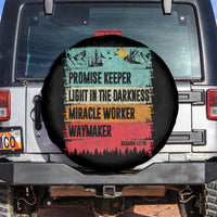 Vintage Christian Worship Spare Tire Cover Isaiah 42:16 Waymaker Promise Keeper Miracle Worker - Wonder Print Shop