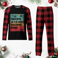 Vintage Christian Worship Plaid Pajama Set Isaiah 42:16 Waymaker Promise Keeper Miracle Worker - Wonder Print Shop