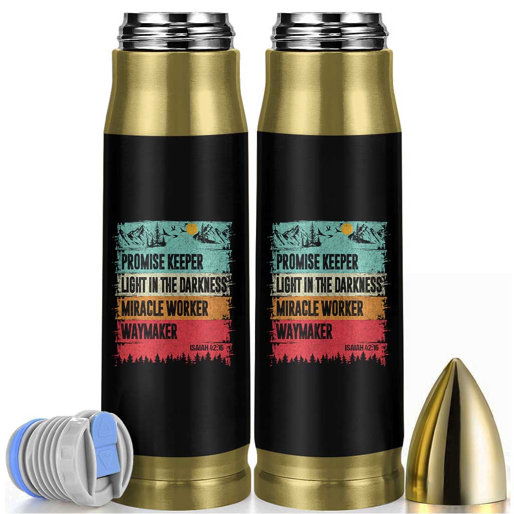 Vintage Christian Worship Bullet Tumbler Isaiah 42:16 Waymaker Promise Keeper Miracle Worker - Wonder Print Shop