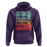 Vintage Christian Worship Hoodie Isaiah 42:16 Waymaker Promise Keeper Miracle Worker - Wonder Print Shop