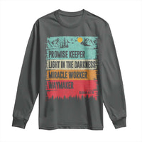 Vintage Christian Worship Long Sleeve Shirt Isaiah 42:16 Waymaker Promise Keeper Miracle Worker - Wonder Print Shop