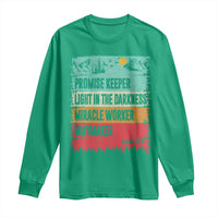 Vintage Christian Worship Long Sleeve Shirt Isaiah 42:16 Waymaker Promise Keeper Miracle Worker - Wonder Print Shop
