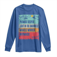Vintage Christian Worship Long Sleeve Shirt Isaiah 42:16 Waymaker Promise Keeper Miracle Worker - Wonder Print Shop