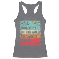 Vintage Christian Worship Racerback Tank Top Isaiah 42:16 Waymaker Promise Keeper Miracle Worker - Wonder Print Shop