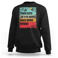 Vintage Christian Worship Sweatshirt Isaiah 42:16 Waymaker Promise Keeper Miracle Worker - Wonder Print Shop