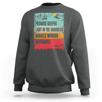 Vintage Christian Worship Sweatshirt Isaiah 42:16 Waymaker Promise Keeper Miracle Worker - Wonder Print Shop