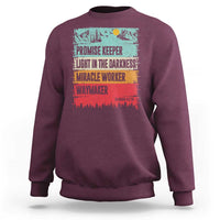 Vintage Christian Worship Sweatshirt Isaiah 42:16 Waymaker Promise Keeper Miracle Worker - Wonder Print Shop