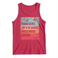 Vintage Christian Worship Tank Top Isaiah 42:16 Waymaker Promise Keeper Miracle Worker - Wonder Print Shop
