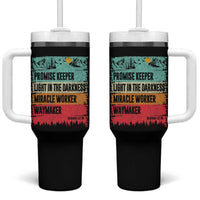 Vintage Christian Worship Tumbler With Handle Isaiah 42:16 Waymaker Promise Keeper Miracle Worker - Wonder Print Shop