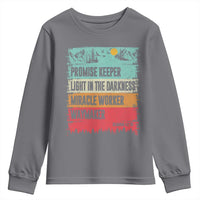 Vintage Christian Worship Youth Sweatshirt Isaiah 42:16 Waymaker Promise Keeper Miracle Worker - Wonder Print Shop