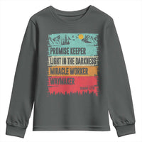 Vintage Christian Worship Youth Sweatshirt Isaiah 42:16 Waymaker Promise Keeper Miracle Worker - Wonder Print Shop