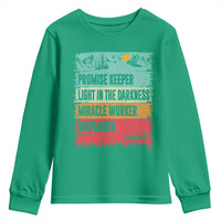 Vintage Christian Worship Youth Sweatshirt Isaiah 42:16 Waymaker Promise Keeper Miracle Worker - Wonder Print Shop