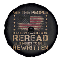 US Flag Constitution Of The USA Needs To Be Reread Spare Tire Cover Patriotic American 4th Of July We The People