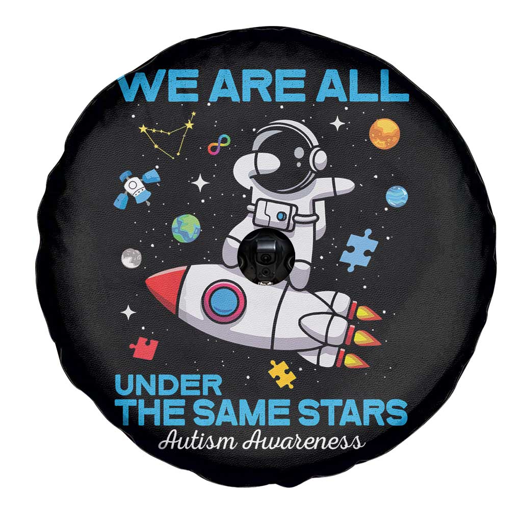 Autism Acceptance Spare Tire Cover We Are All Under The Same Stars