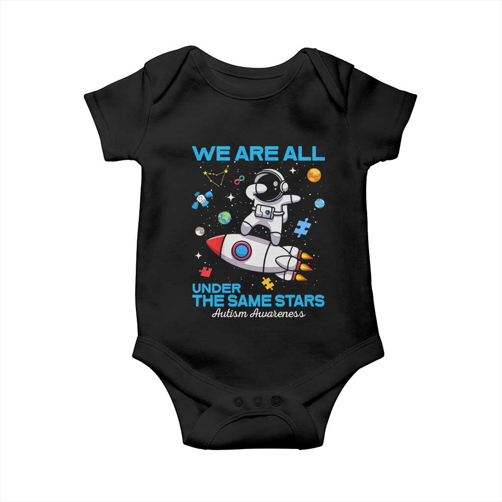 Autism Acceptance Baby Onesie We Are All Under The Same Stars