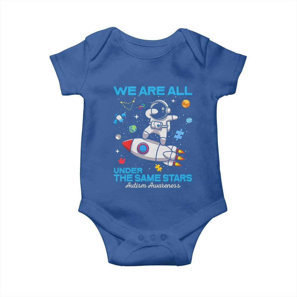 Autism Acceptance Baby Onesie We Are All Under The Same Stars