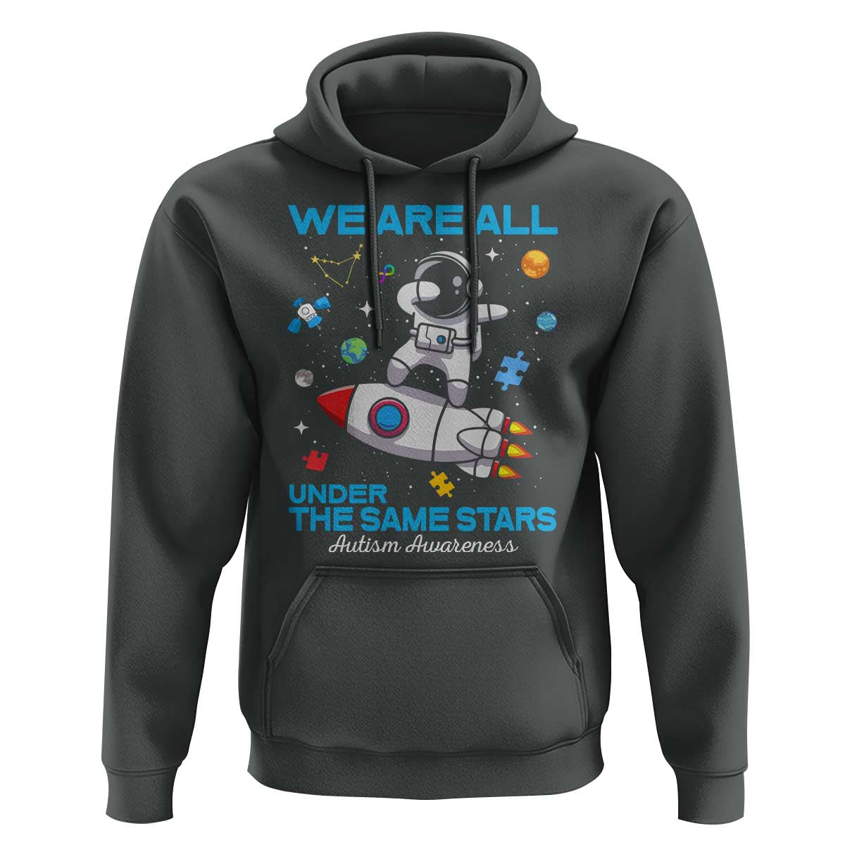 Autism Acceptance Hoodie We Are All Under The Same Stars