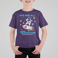 Autism Acceptance T Shirt For Kid We Are All Under The Same Stars