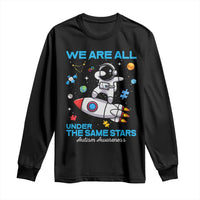 Autism Acceptance Long Sleeve Shirt We Are All Under The Same Stars