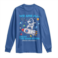 Autism Acceptance Long Sleeve Shirt We Are All Under The Same Stars