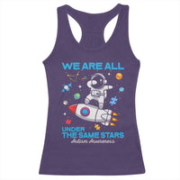 Autism Acceptance Racerback Tank Top We Are All Under The Same Stars