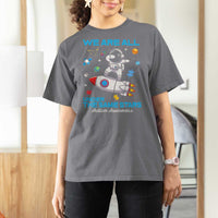Autism Acceptance T Shirt For Women We Are All Under The Same Stars