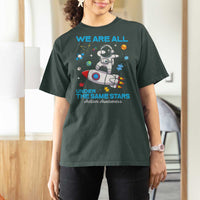 Autism Acceptance T Shirt For Women We Are All Under The Same Stars