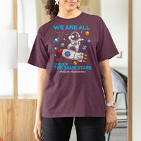 Autism Acceptance T Shirt For Women We Are All Under The Same Stars