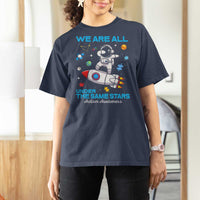 Autism Acceptance T Shirt For Women We Are All Under The Same Stars