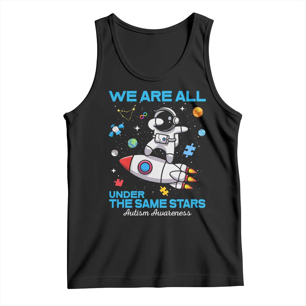 Autism Acceptance Tank Top We Are All Under The Same Stars