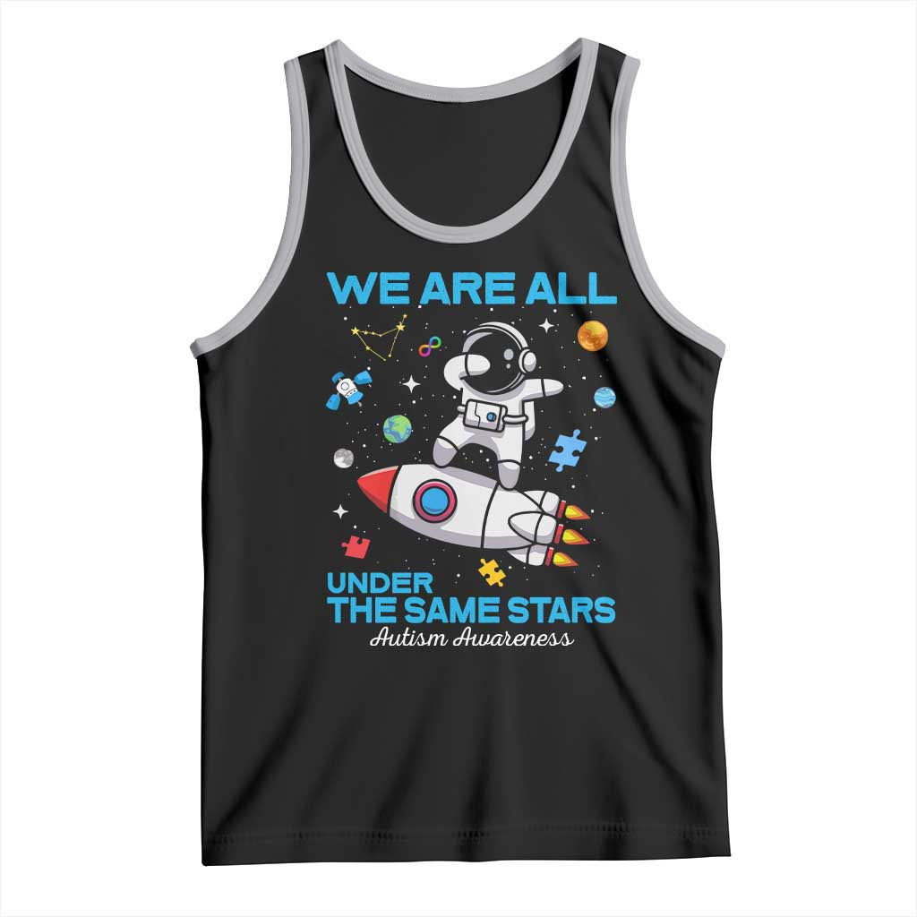 Autism Acceptance Tank Top We Are All Under The Same Stars