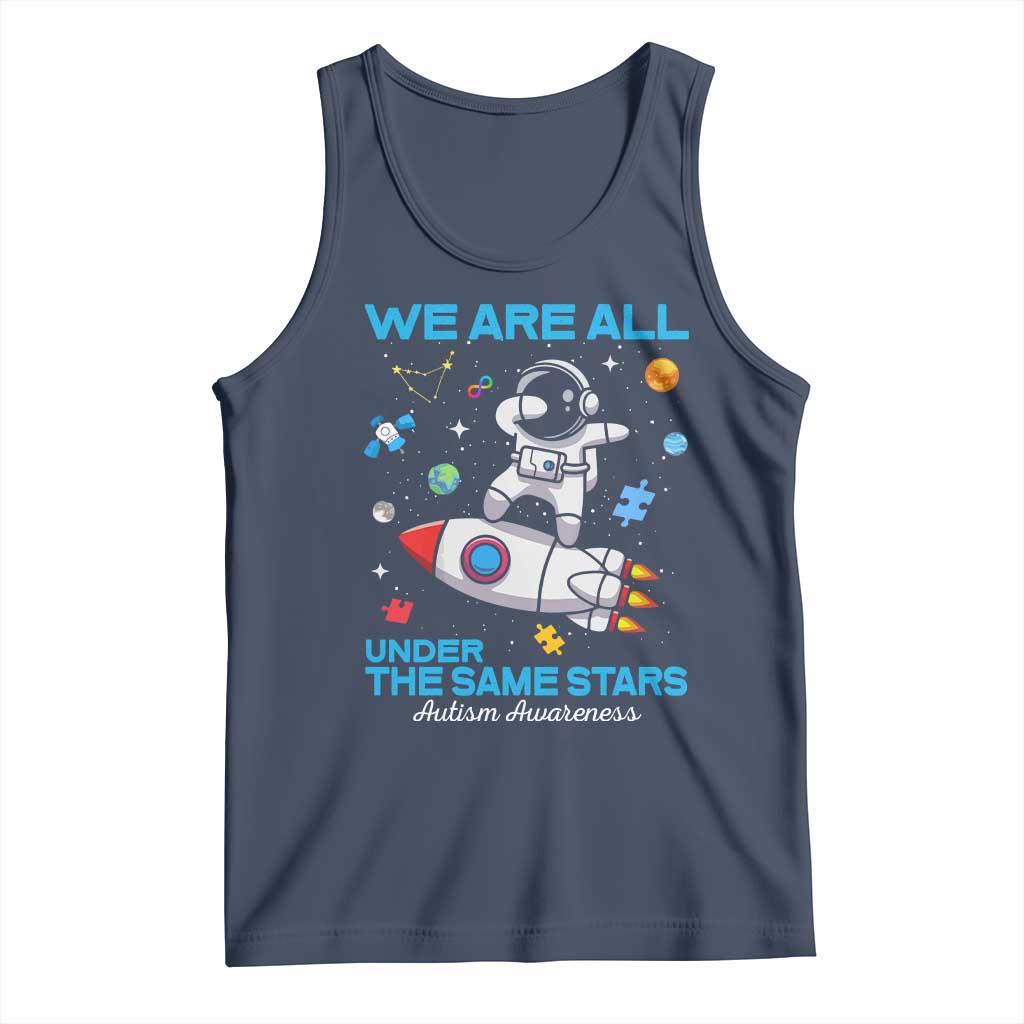 Autism Acceptance Tank Top We Are All Under The Same Stars