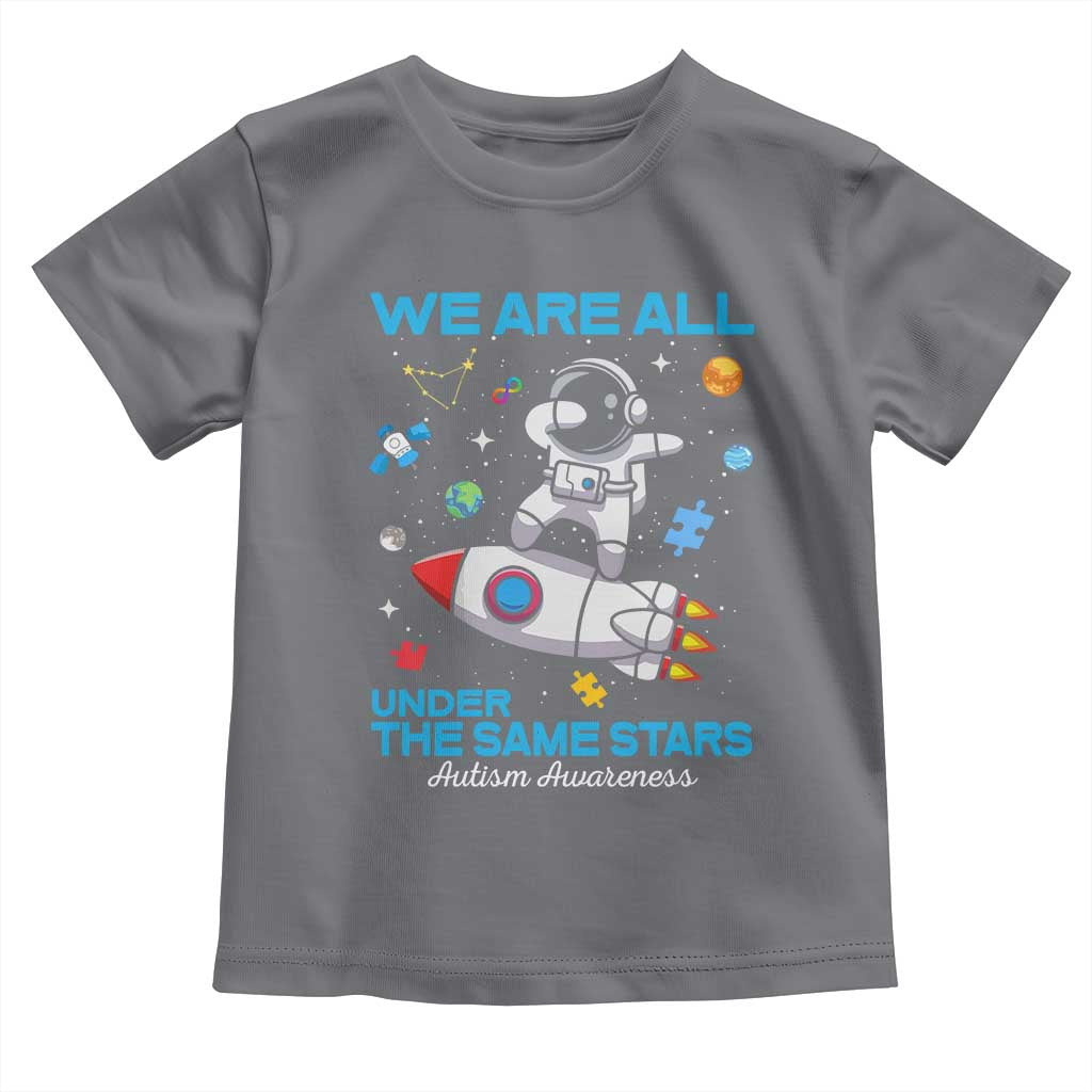 Autism Acceptance Toddler T Shirt We Are All Under The Same Stars