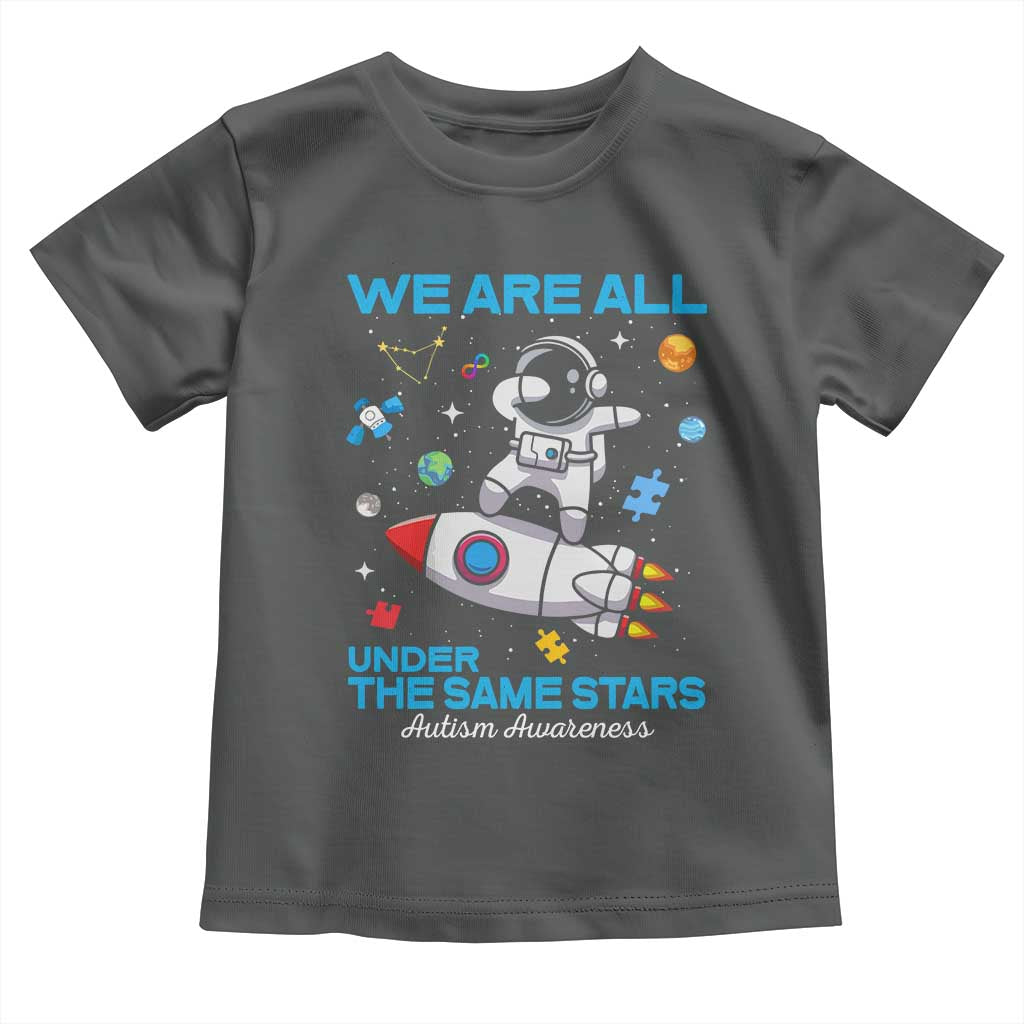 Autism Acceptance Toddler T Shirt We Are All Under The Same Stars