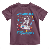 Autism Acceptance Toddler T Shirt We Are All Under The Same Stars