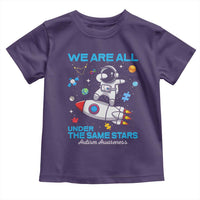 Autism Acceptance Toddler T Shirt We Are All Under The Same Stars