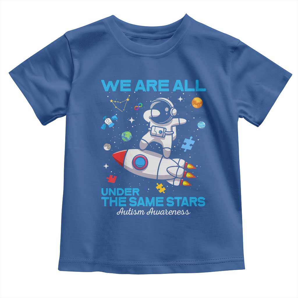 Autism Acceptance Toddler T Shirt We Are All Under The Same Stars