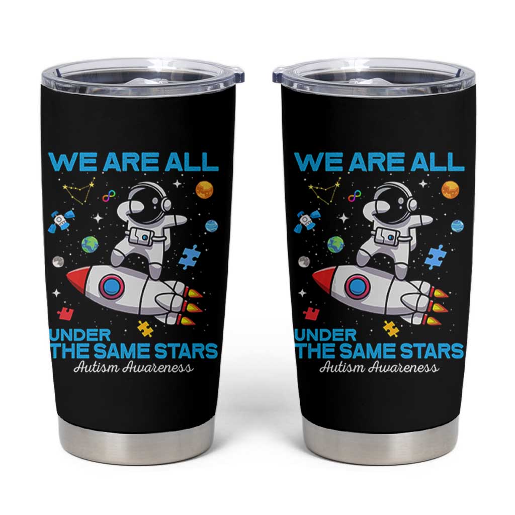 Autism Acceptance Tumbler Cup We Are All Under The Same Stars