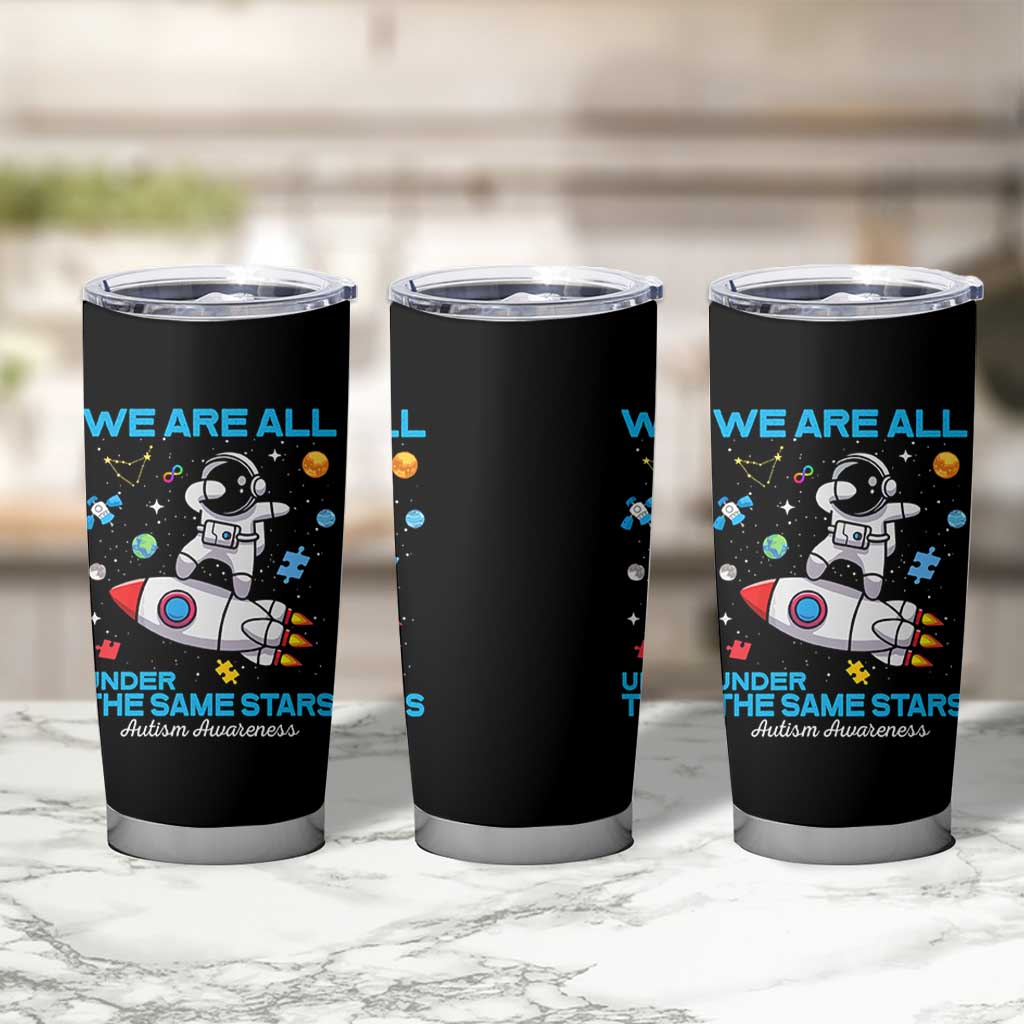 Autism Acceptance Tumbler Cup We Are All Under The Same Stars