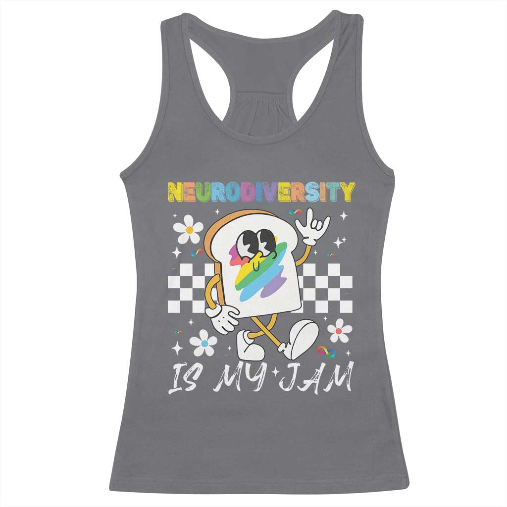 Neurodiversity Is My Jam Inclusion Autism Awareness Racerback Tank Top Special Education Teacher Para Gift