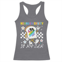 Neurodiversity Is My Jam Inclusion Autism Awareness Racerback Tank Top Special Education Teacher Para Gift