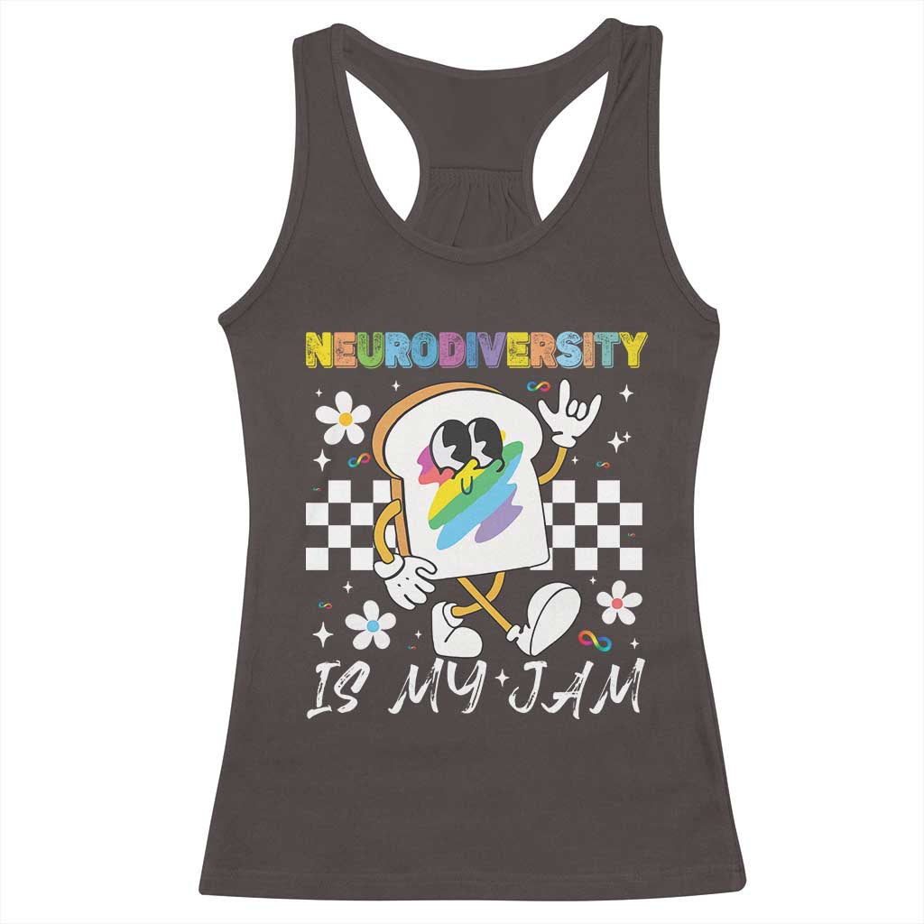 Neurodiversity Is My Jam Inclusion Autism Awareness Racerback Tank Top Special Education Teacher Para Gift
