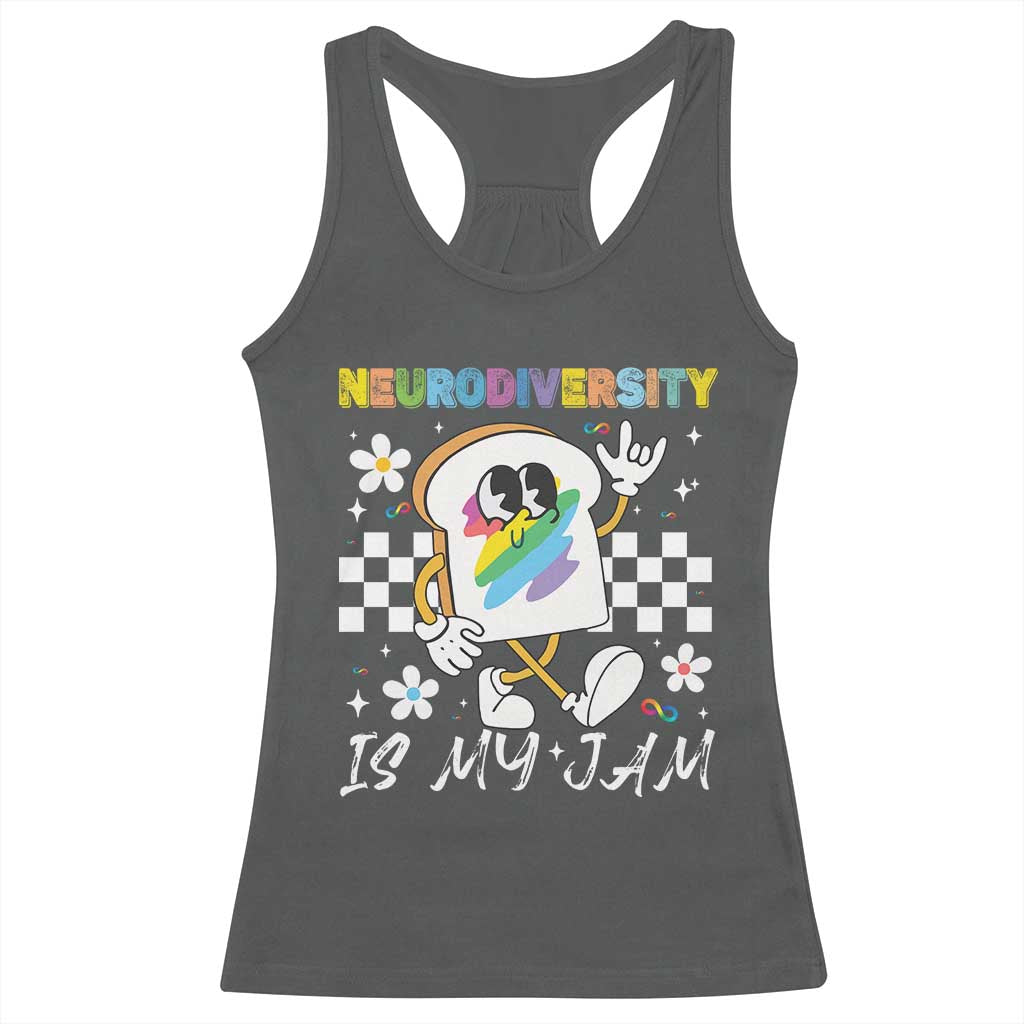 Neurodiversity Is My Jam Inclusion Autism Awareness Racerback Tank Top Special Education Teacher Para Gift
