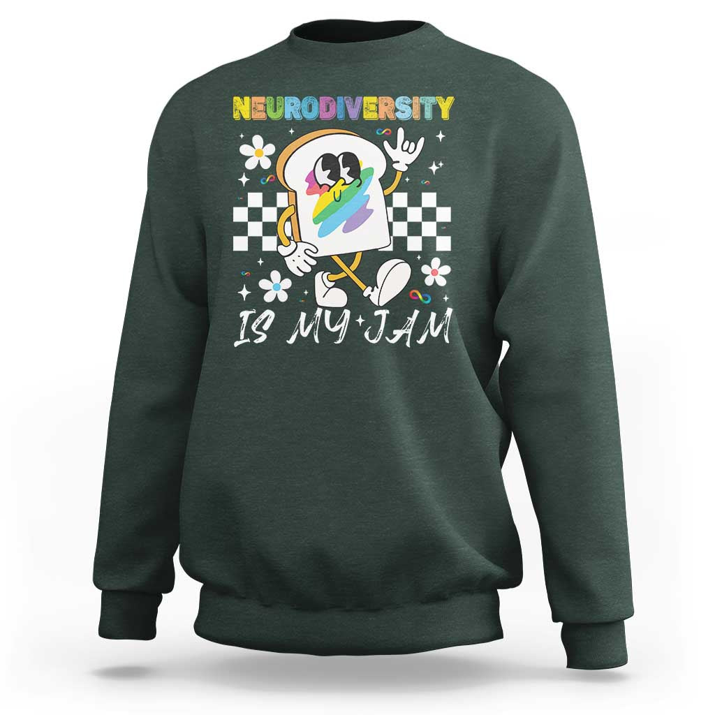 Neurodiversity Is My Jam Inclusion Autism Awareness Sweatshirt Special Education Teacher Para Gift