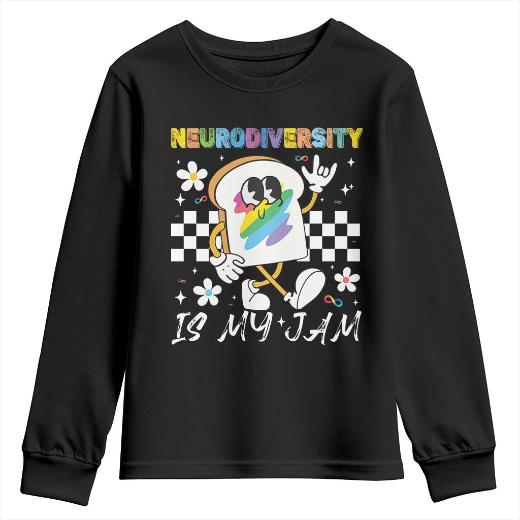 Neurodiversity Is My Jam Inclusion Autism Awareness Youth Sweatshirt Special Education Teacher Para Gift