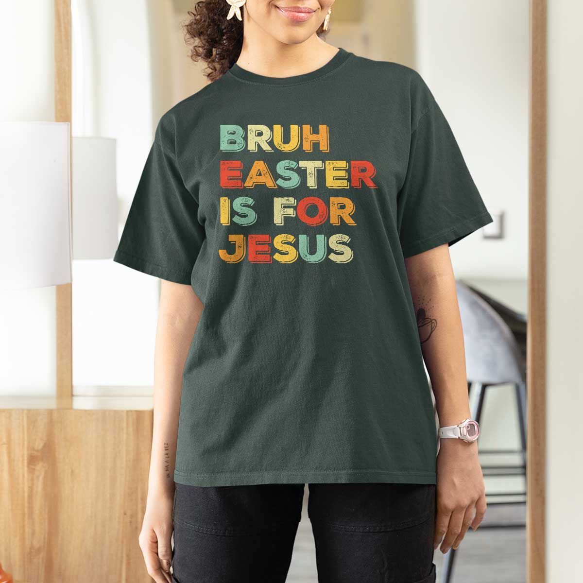 Bruh Easter Is For Jesus T Shirt For Women Christian Religious