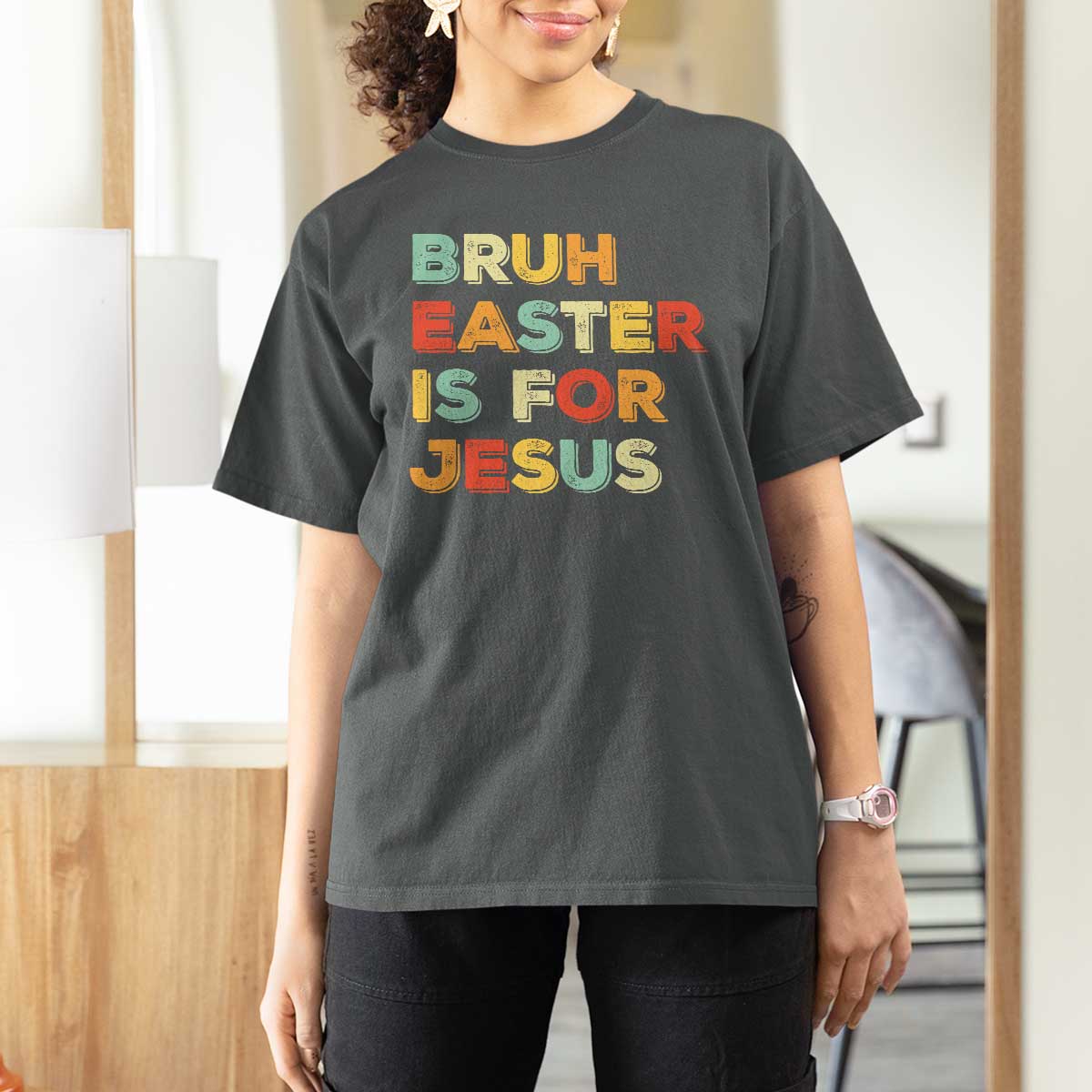 Bruh Easter Is For Jesus T Shirt For Women Christian Religious