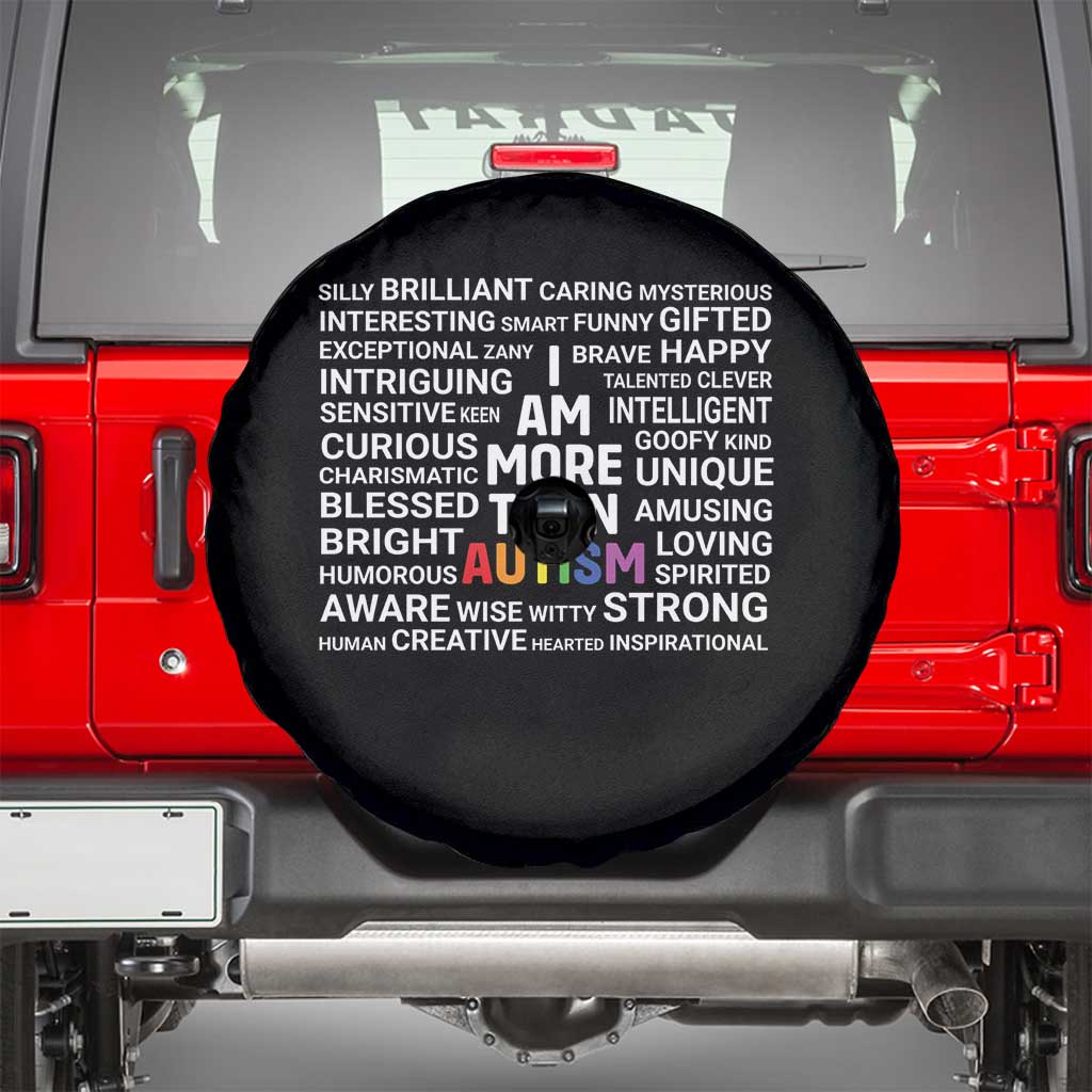 I Am More Than Autism Awareness Spare Tire Cover